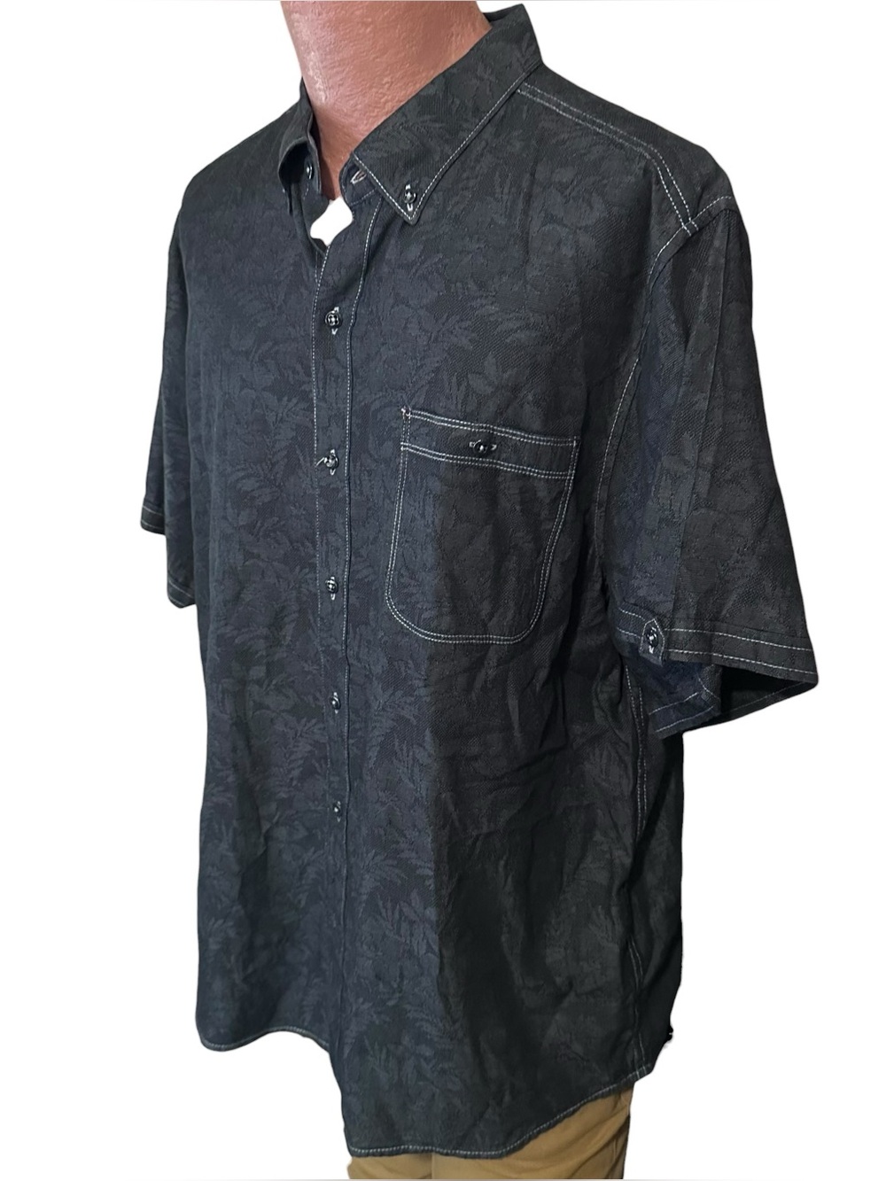 Tommy Bahama Men's Moana Fronds Woven Shirt Sz XL